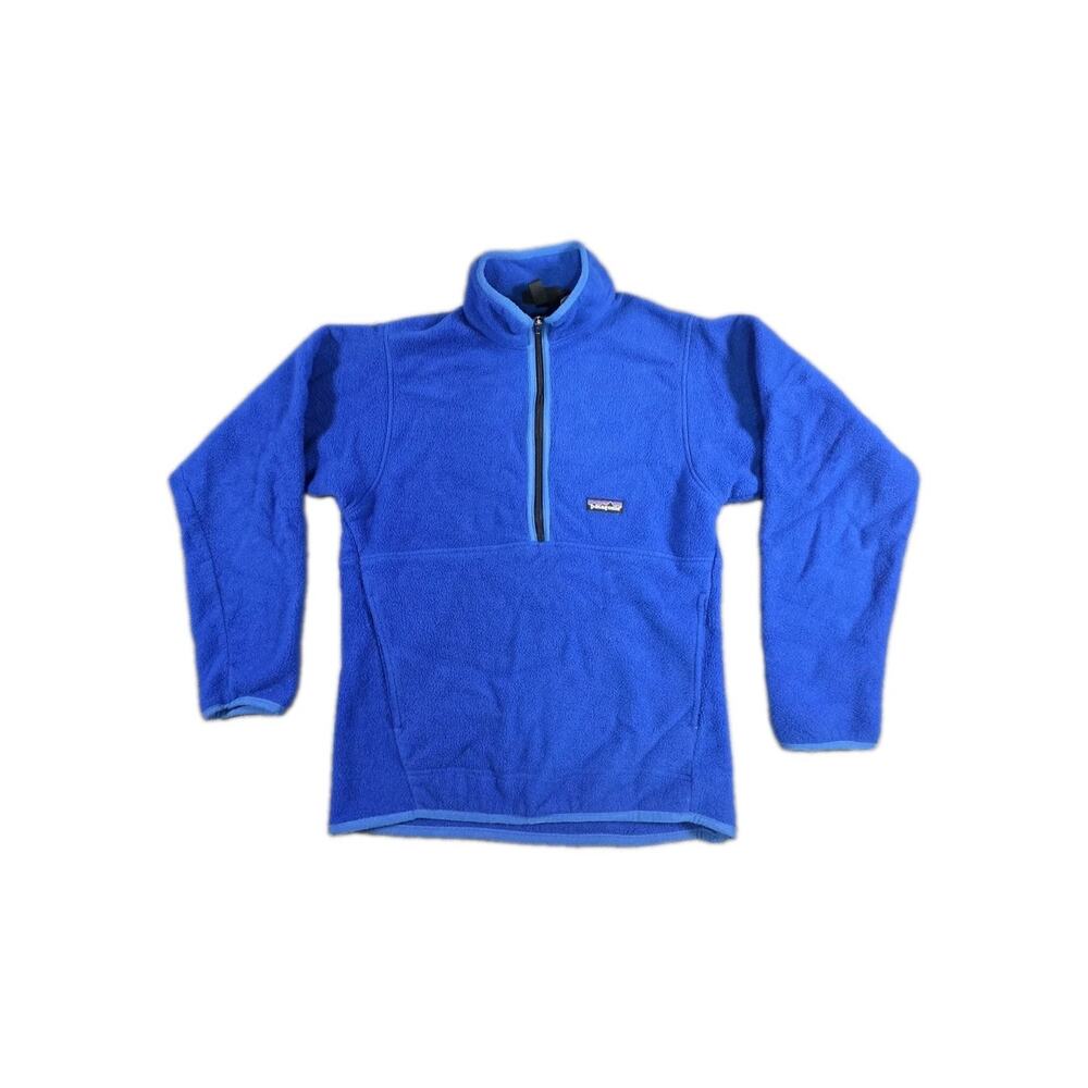 Patagonia Synchilla Vintage Men's Size S Marsupial Fleece Jacket Royal Blue C2